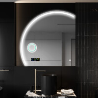 Half Circle Mirror LED lighted wall mirror X223