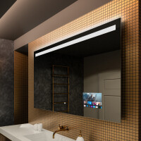 Moderne badkamer spiegel met led-verlichting L12