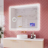 Moderne badkamer spiegel met led-verlichting L49