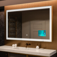 Moderne badkamer spiegel met led-verlichting L57