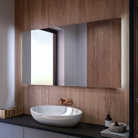Moderne badkamer spiegel met led-verlichting L62