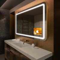Moderne badkamer spiegel met led-verlichting L143