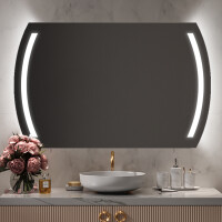 Moderne badkamer spiegel met led-verlichting L67