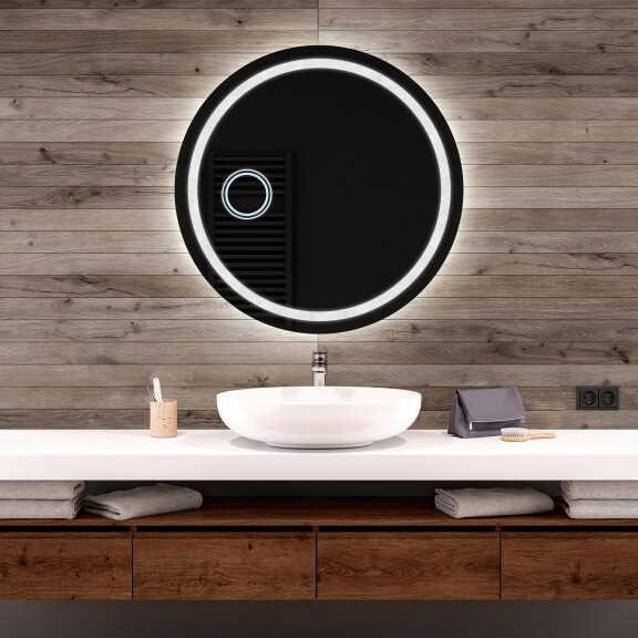 Moderne badkamer spiegel met led-verlichting L33