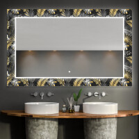 Verlichte Decoratieve Spiegel Voor De Badkamer - Goldy Palm
