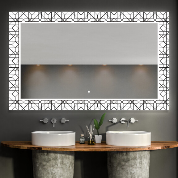 Verlichte Decoratieve Spiegel Voor De Badkamer - Industrial