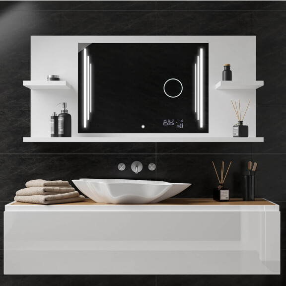 Spiegel met planken led L27