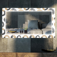 Decoratieve spiegel met led-verlichting voor in de woonkamer - Donuts