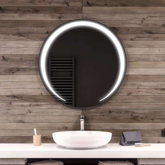 Moderne badkamer spiegel met led verlichting L98