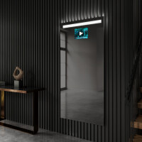 Verticaal moderne badkamer spiegel met LED-verlichting L12