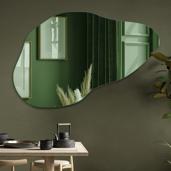 Onregelmatige wand decoratie spiegel L180