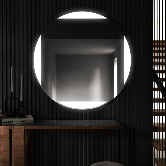Moderne badkamer spiegel met led-verlichting L116