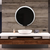 Moderne badkamer spiegel met led-verlichting L123