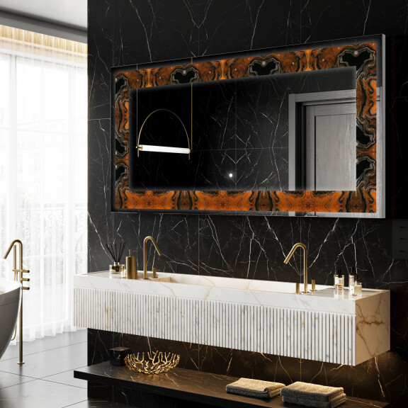 Verlichte Decoratieve Spiegel Voor - Mosaic Dreams