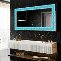 Verlichte Decoratieve Spiegel Voor - Divergent Lines