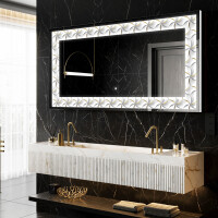 Verlichte Decoratieve Spiegel Voor - Dynamic Whirls