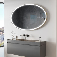 Moderne badkamer spiegel met LED-verlichting L227