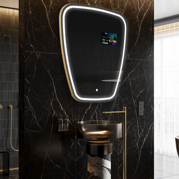 Onregelmatige Spiegel met verlichting LED SMART Z223 Google