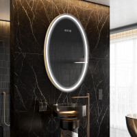 Moderne badkamer spiegel met LED-verlichting L228