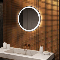 Moderne badkamer spiegel 60cm met koel LED-licht 7000K, warm licht 3000K of neutraal licht 4500K