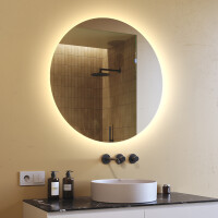 Moderne badkamer spiegel 80cm met koel LED-licht 7000K, warm licht 3000K of neutraal licht 4500K