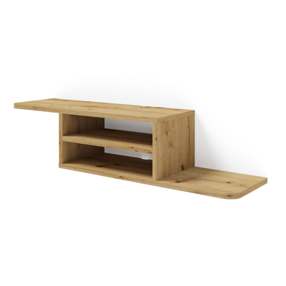 Półka pod telewizor wisząca Dedal 90cm, dąb artisan