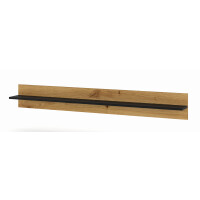 Półka wisząca Anette B 150cm, czarny mat / dąb artisan