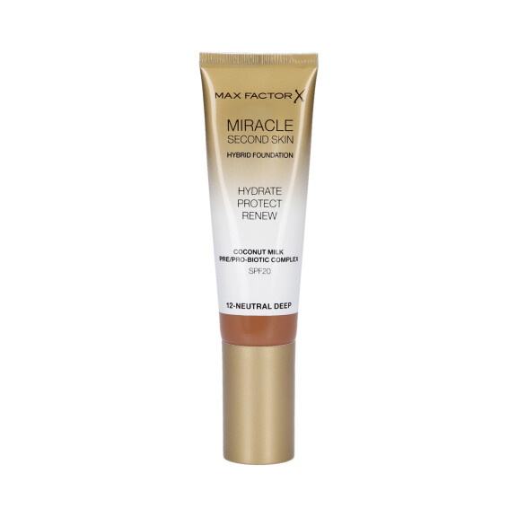 MAX FACTOR MIRACLE Second Skin Nawilżający podkład do twarzy SPF20 012 Natural Deep 30ml