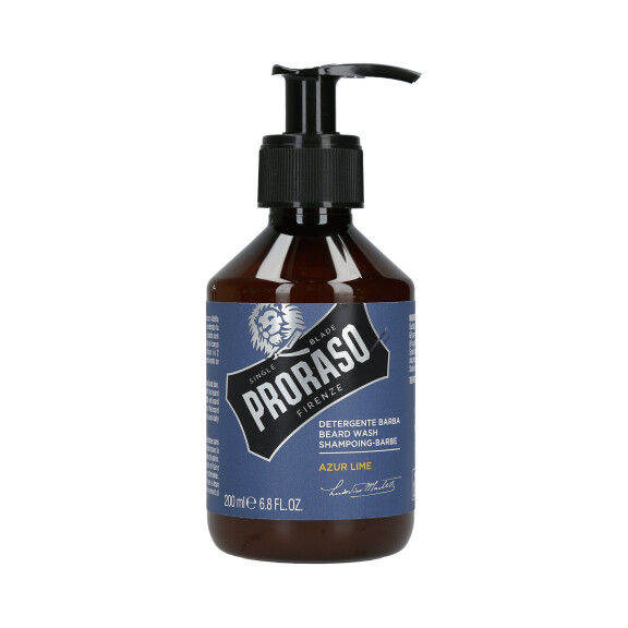 PRORASO SINGLE BLADE Azur Lime Szampon do brody 200ml