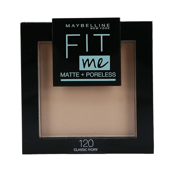 MAYBELLINE FIT ME Matujący puder do twarzy 120 Classic Ivory 8,2g
