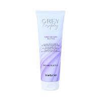 INEBRYA GREYLOSOPHY GREY BY DAY Rozświetlająca maska do włosów siwych i rozjaśnianych 250ml