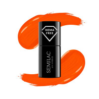 SEMILAC Lakier hybrydowy 446 YOLO Orange 7ml