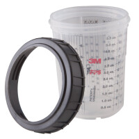 Kubek zewnętrzny/twardy Mini PPS + pierścień zamykający - 3M 16115 - 180 ml