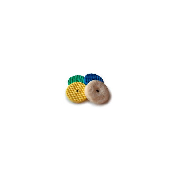 Dwustronna gąbka polerska zielona 3M 50962 karbowana quick connect - 150 mm