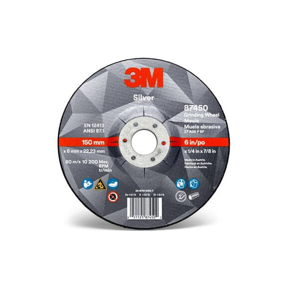 Tarcza do szlifowania 3M 51747 Silver T27 - 115 mm x 7 mm x 22,23 mm