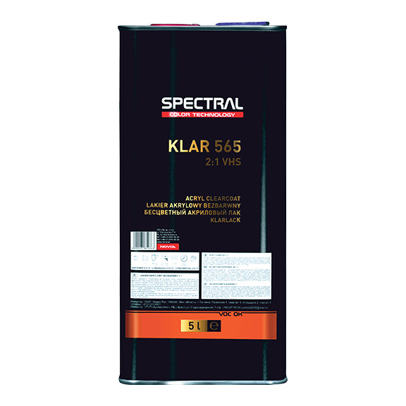 Lakier bezbarwny 2:1 VHS SPECTRAL KLAR 565 - [5+2,5] L | SZYBKI