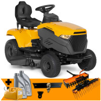Zestaw Traktor ogrodowy spalinowy Stiga Tornado 398 M (7,1kW 5000m² Manual)