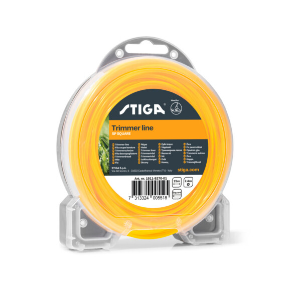 Żyłka tnąca Stiga kwadrat do podkaszarek/kos (15m, 2,4mm)