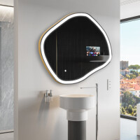 Nepravidelné zrkadlo LED Smart R222 Google