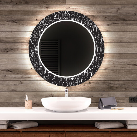 Decoracion para espejos baño decorativos con luz LED - gothic