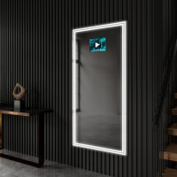 Espejo modernos smart grandes de pared para recibidor L57 con SmartScreen