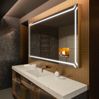 Espejo baño con luz LED SMART L129 Apple