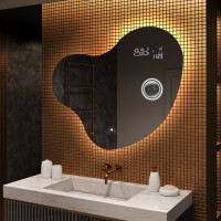 Espejo de baño LED de forma irregular N221