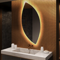 Espejo de baño LED de forma irregular L221