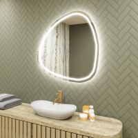 Espejo de baño LED de forma irregular J223