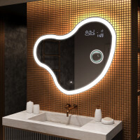 Espejo de baño LED de forma irregular N223