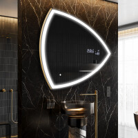 Espejo de baño LED de forma irregular T222