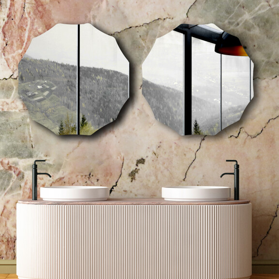 Espejo redondos de pared L220
