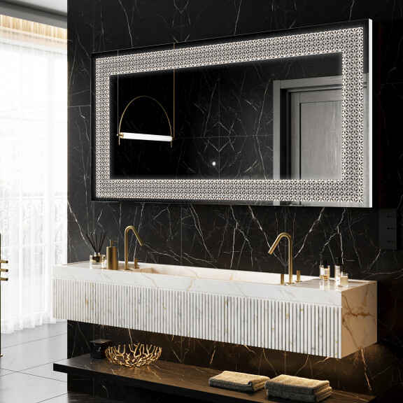 Espejo con luz decorativos pared - Dynamic Circles