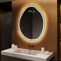 Espejo de baño LED de forma irregular U222